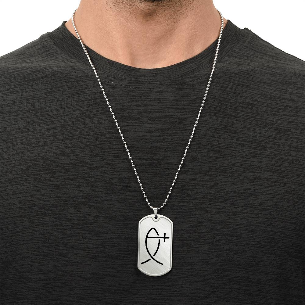 Dog Tag for son | Faith | Birthday Gift for son | Christmas Gift | Graduation