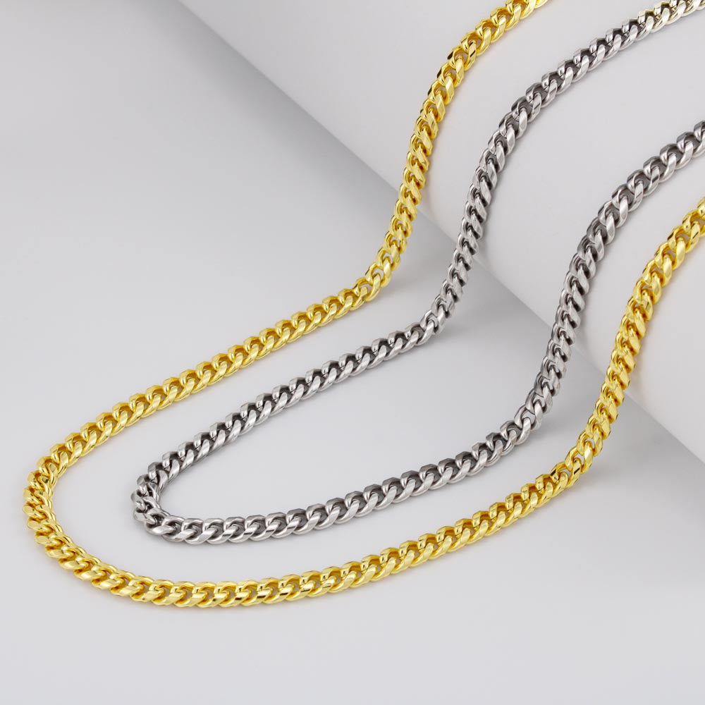 To my son personalized necklace | Gift for son | Men's Cuban Link Chain | Birthday Gift | Christmas Gift | Men's jewelry