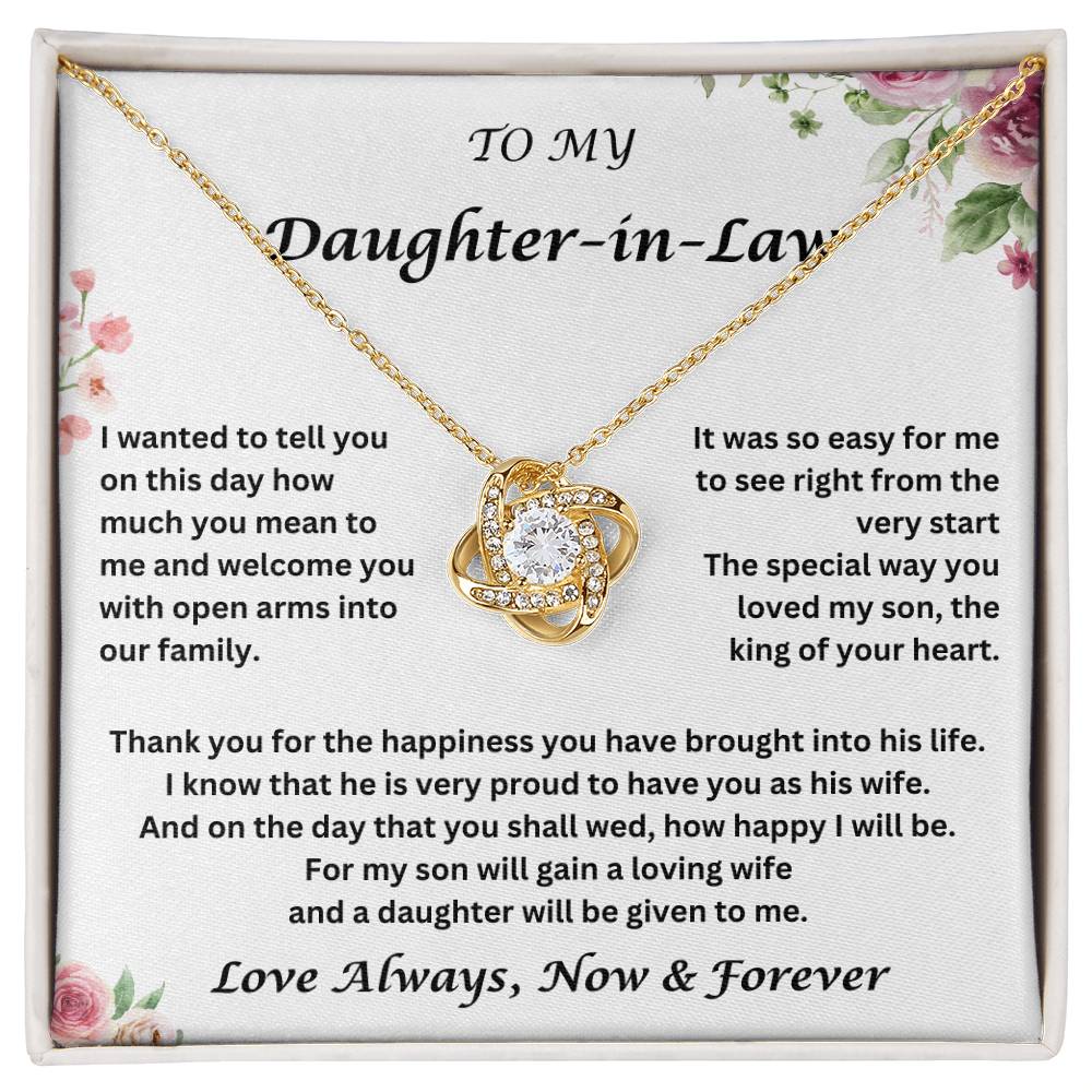 Daughter-In-Law Gift | Necklace: | Wedding Gift Jewelry From Mother-In Law | Gift for Bride