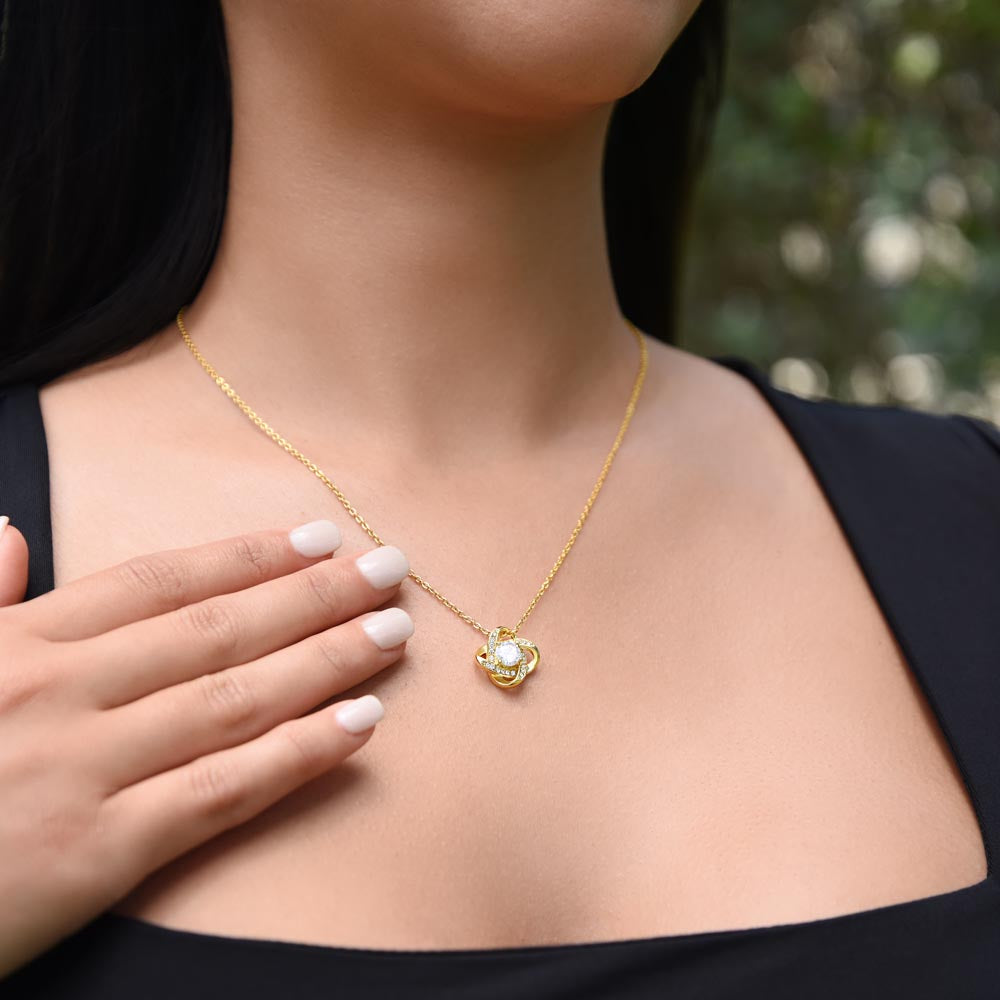 To My Daughter | Forever Love knot necklace | Birthday Gift for Mom | Gift for Mother | Christmas Gift