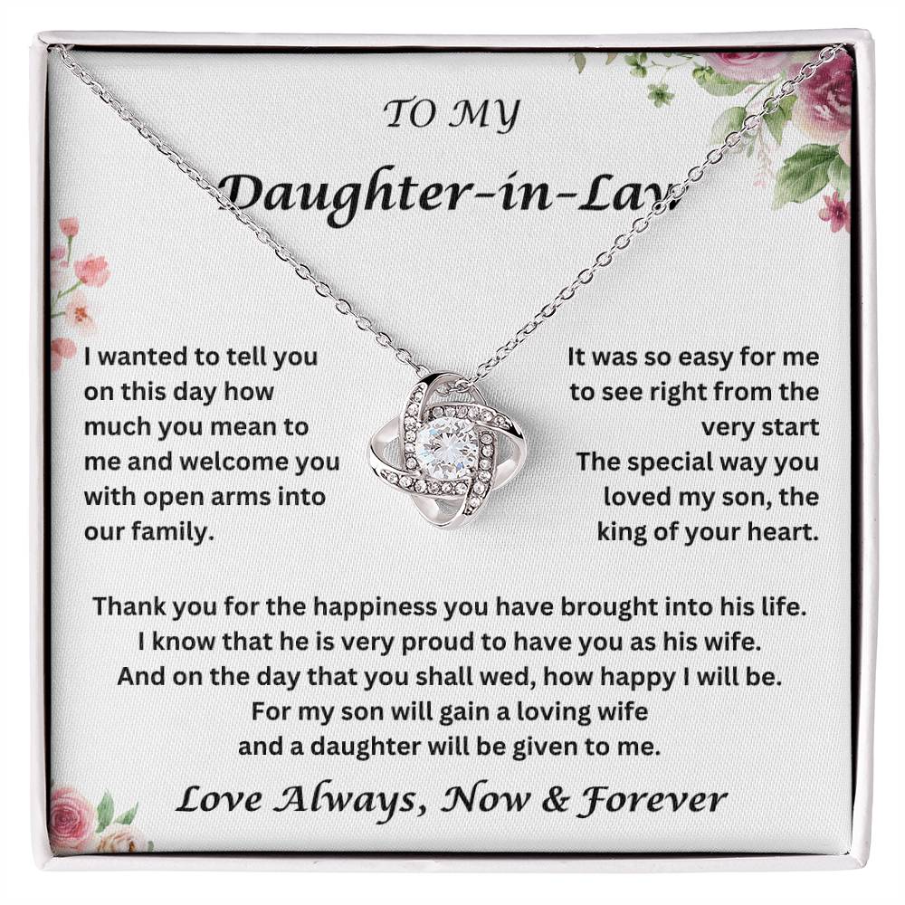Daughter-In-Law Gift | Necklace: | Wedding Gift Jewelry From Mother-In Law | Gift for Bride