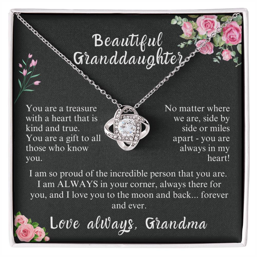 Granddaughter Necklace | Grandma | from Grandma | Gift | Birthday | Necklace | Gold | Graduation | Jewelry | Meaningful Keepsake Card