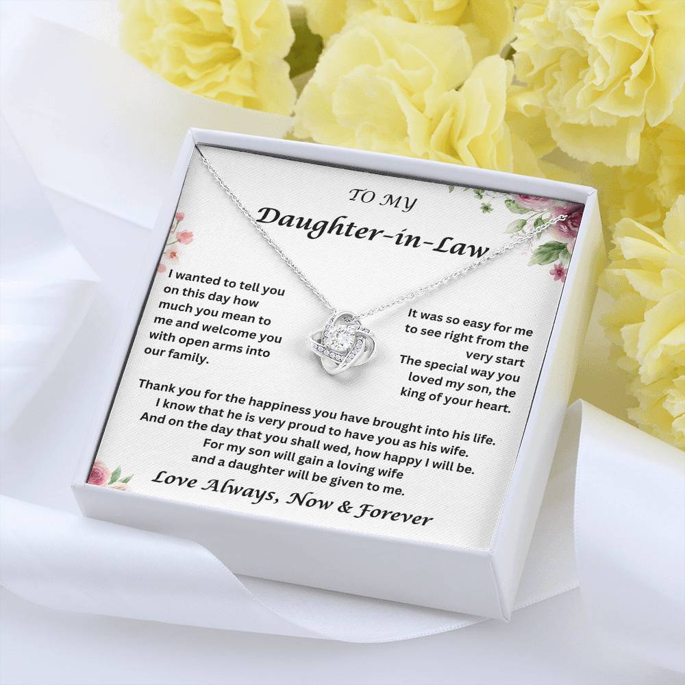 Daughter-In-Law Gift | Necklace: | Wedding Gift Jewelry From Mother-In Law | Gift for Bride