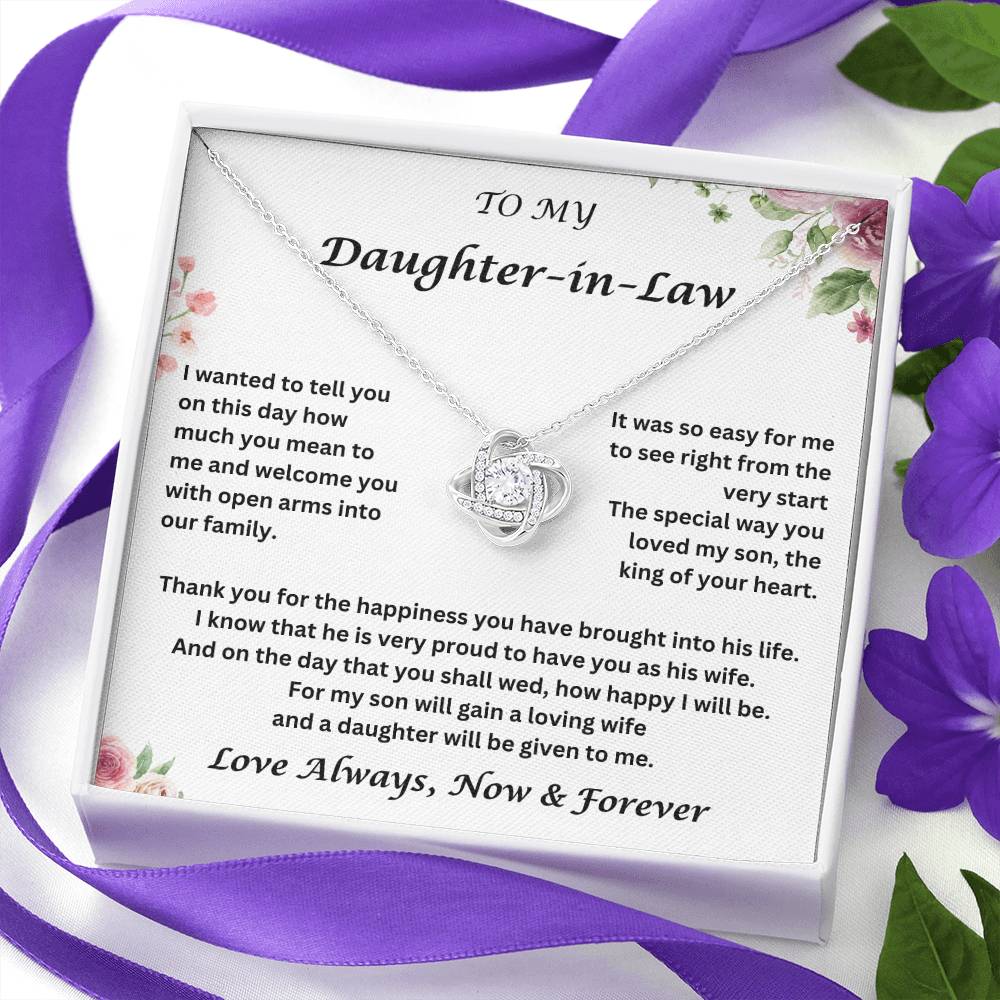 Daughter-In-Law Gift | Necklace: | Wedding Gift Jewelry From Mother-In Law | Gift for Bride