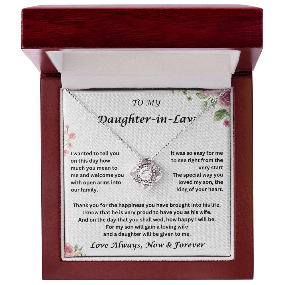 Daughter-In-Law Gift | Necklace: | Wedding Gift Jewelry From Mother-In Law | Gift for Bride