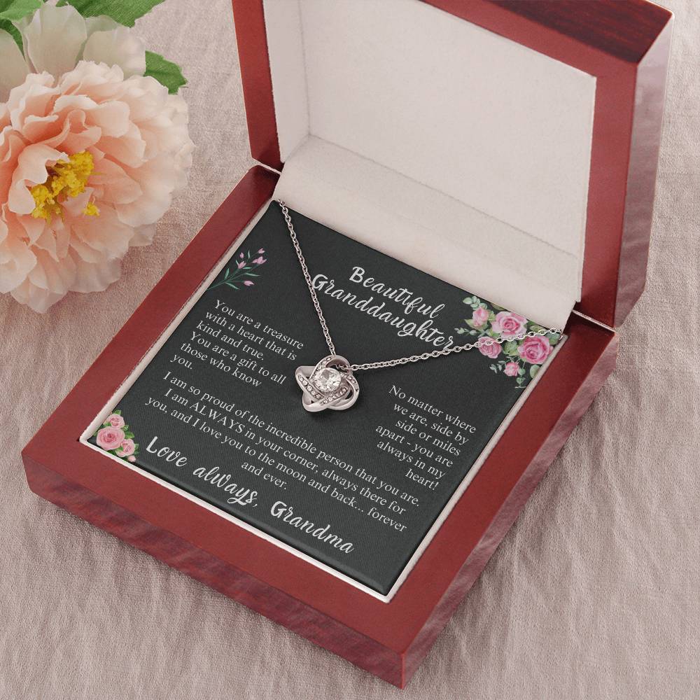 Granddaughter Necklace | Grandma | from Grandma | Gift | Birthday | Necklace | Gold | Graduation | Jewelry | Meaningful Keepsake Card