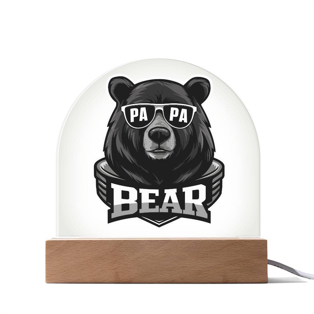 Papa Bear Acrylic | Gift for Dad | Birthday Gift | Christmas Gift | Men's jewelry | Father's Day | Gift for Grandpa