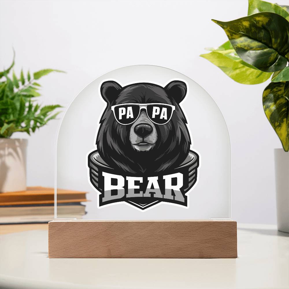 Papa Bear Acrylic | Gift for Dad | Birthday Gift | Christmas Gift | Men's jewelry | Father's Day | Gift for Grandpa