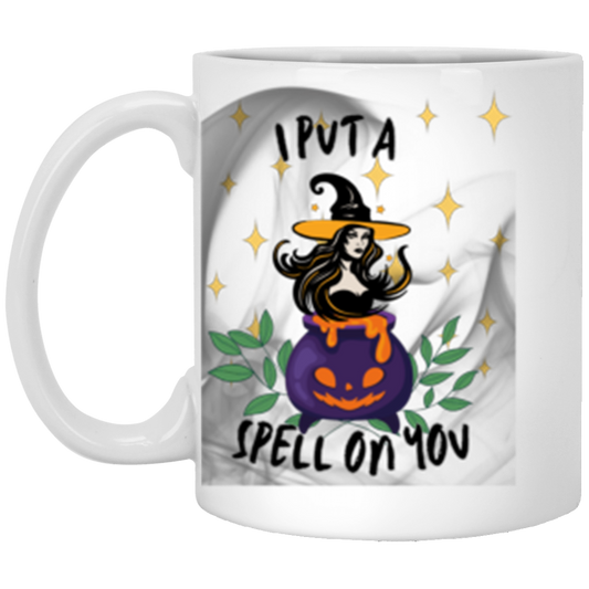 Halloween Witch Spell On You 11oz White Mug