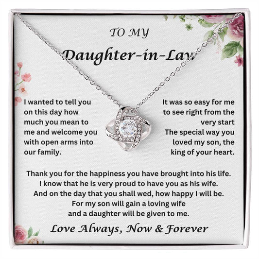 Daughter-In-Law Gift | Necklace: | Wedding Gift  Jewelry From Mother-In Law | Gift for Bride