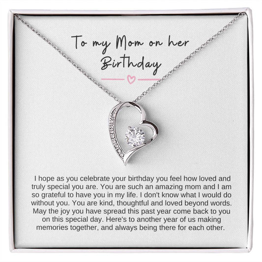 To My Mom Forever Love necklace | Birthday Gift for Mom | Gift for Mother | Christmas Gift