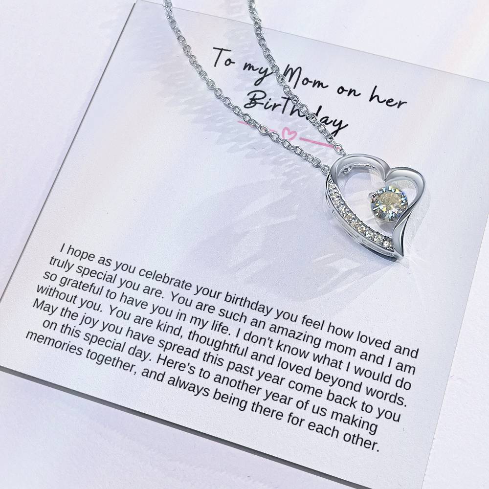 To My Mom Forever Love necklace | Birthday Gift for Mom | Gift for Mother | Christmas Gift