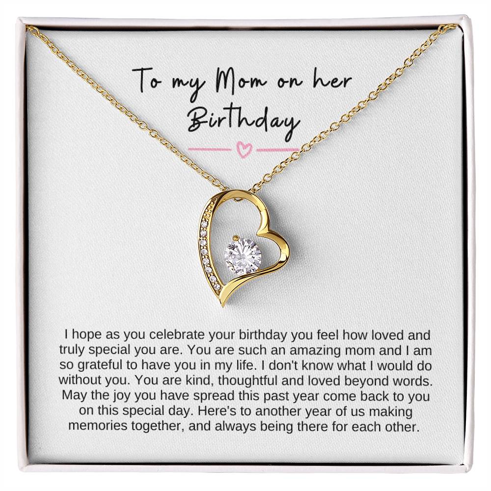 To My Mom Forever Love necklace | Birthday Gift for Mom | Gift for Mother | Christmas Gift