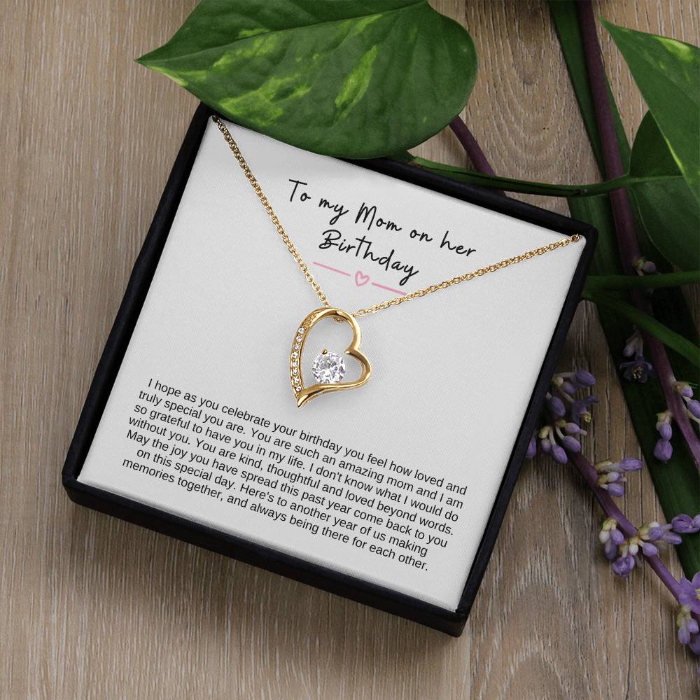 To My Mom Forever Love necklace | Birthday Gift for Mom | Gift for Mother | Christmas Gift